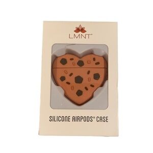 LMNT Silicone AirPods Case Heart Shaped Cookie NEW